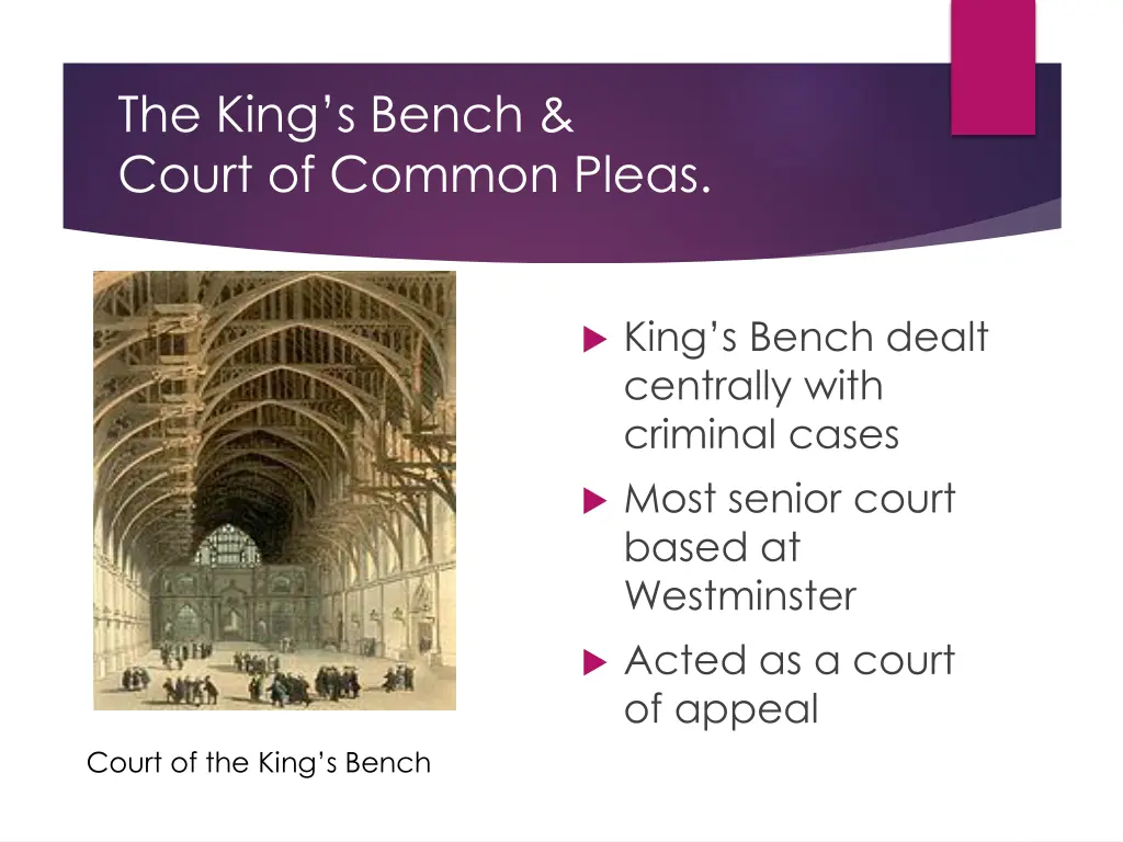 the king s bench court of common pleas