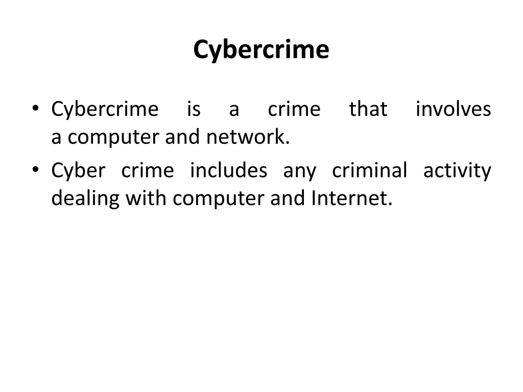 cybercrime