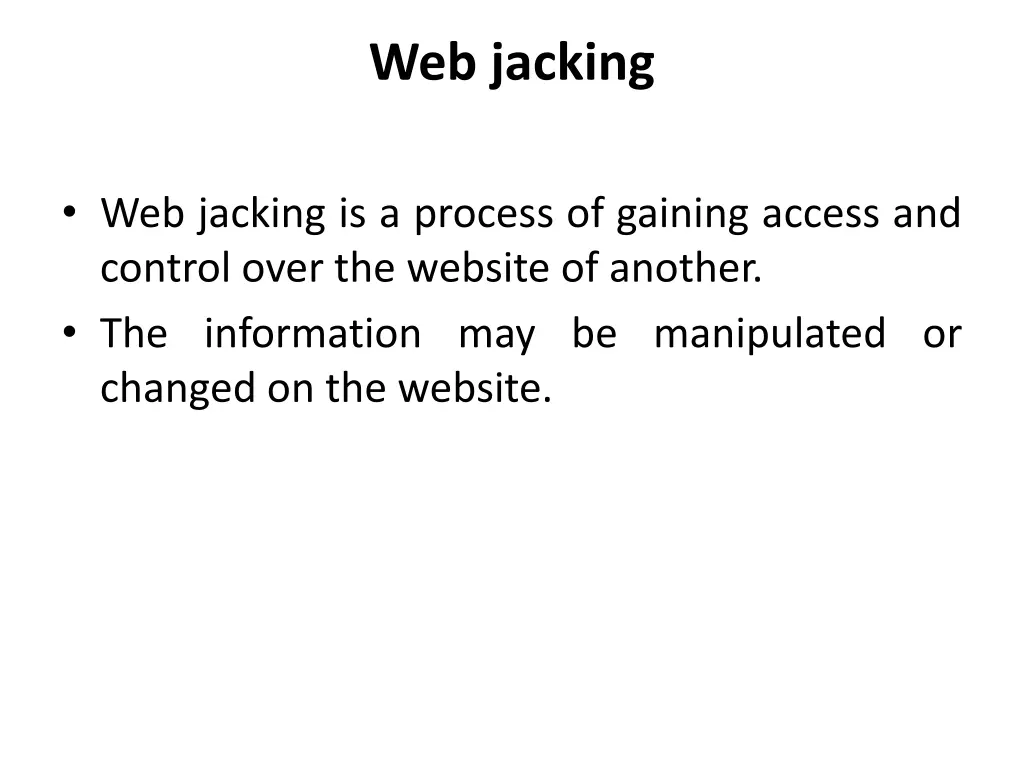 web jacking