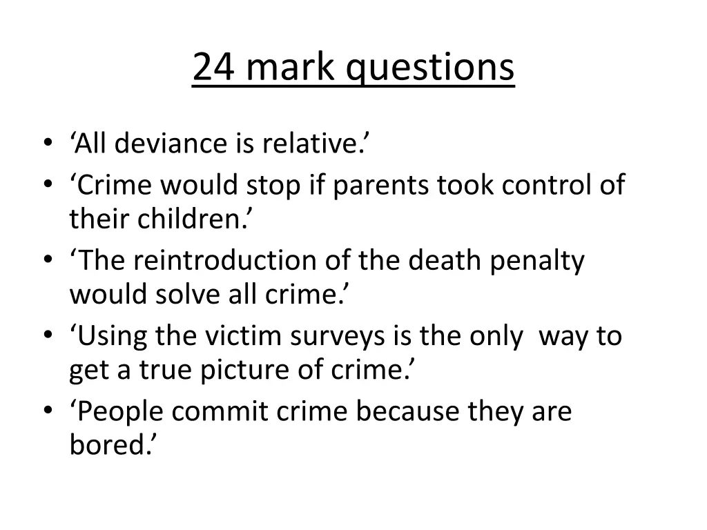 24 mark questions 2