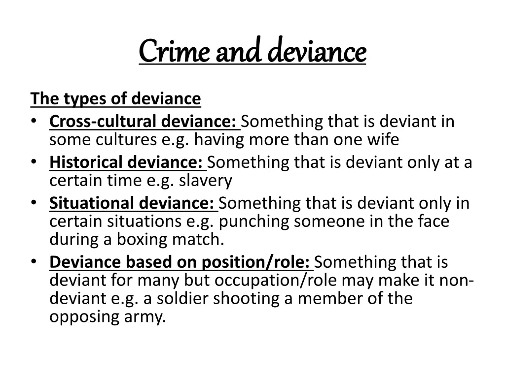 crime and deviance crime and deviance