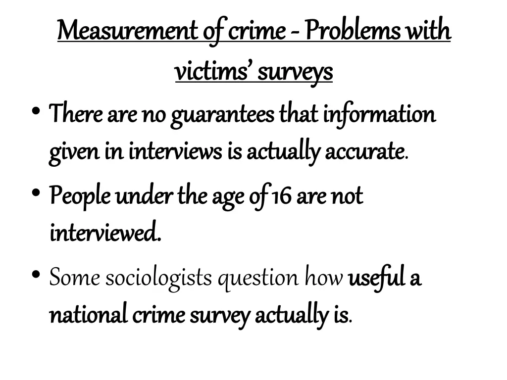 measurement of crime measurement of crime 2