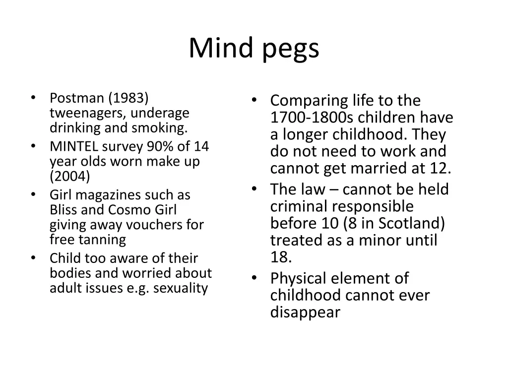 mind pegs