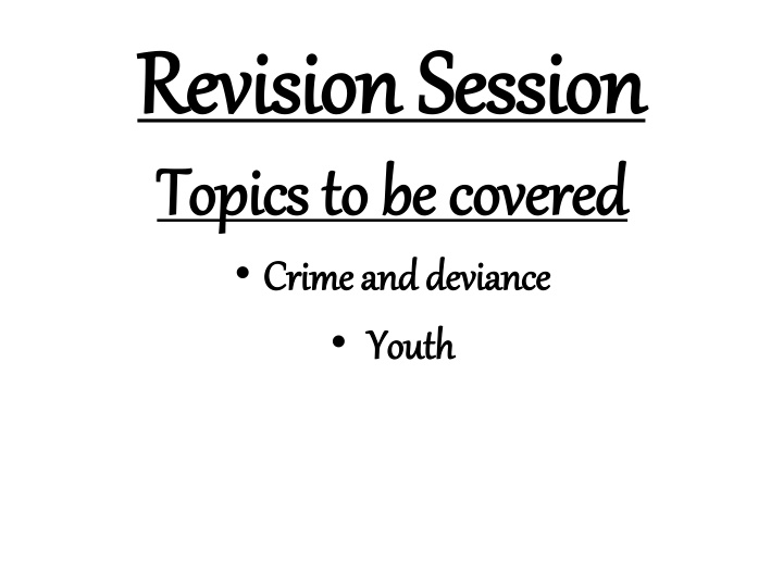 revision session revision session topics