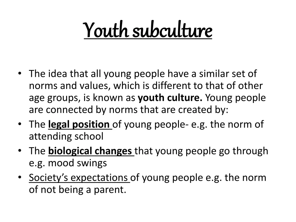 youth subculture youth subculture