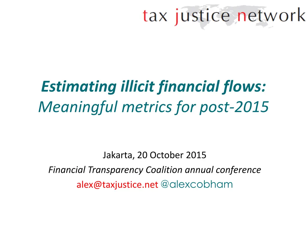 estimating illicit financial flows meaningful 1