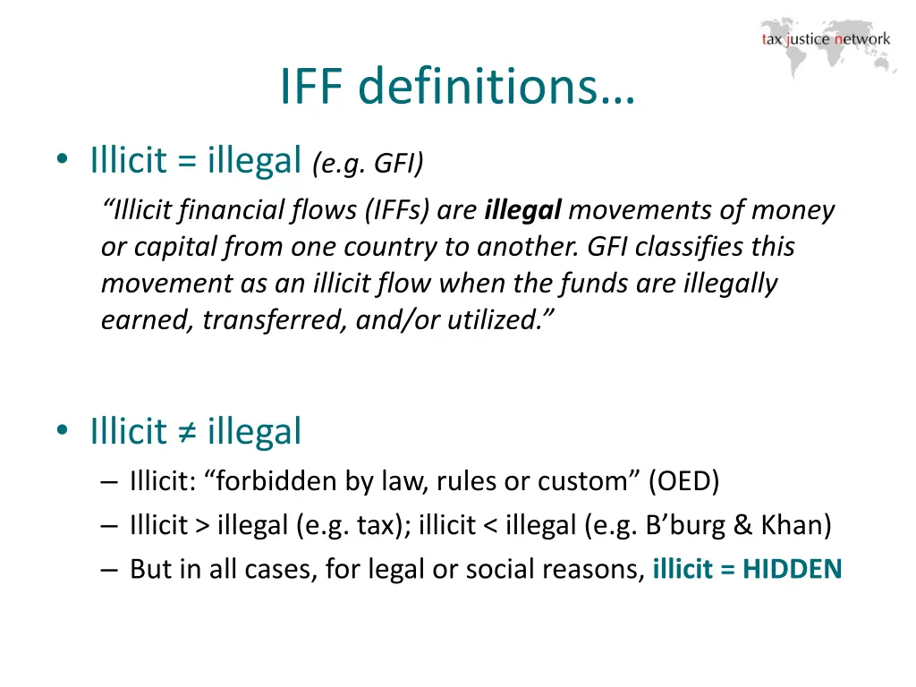 iff definitions