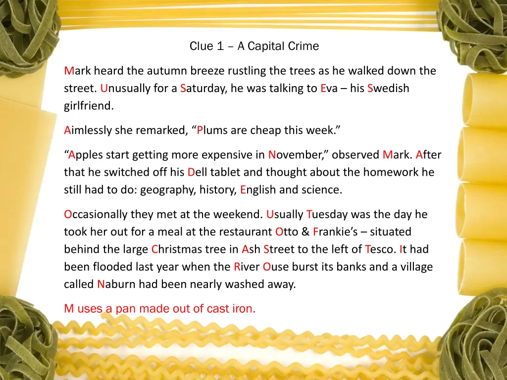 clue 1 a capital crime 1