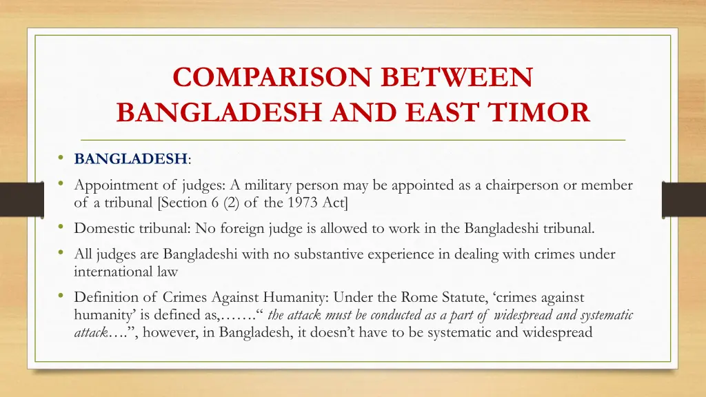 comparison between bangladesh and east timor