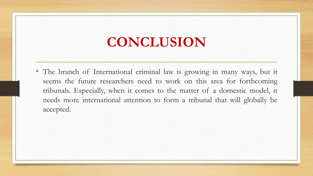 conclusion