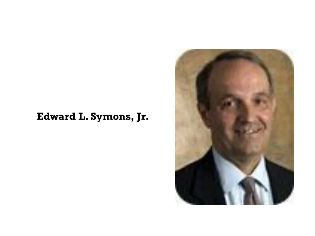 edward l symons jr