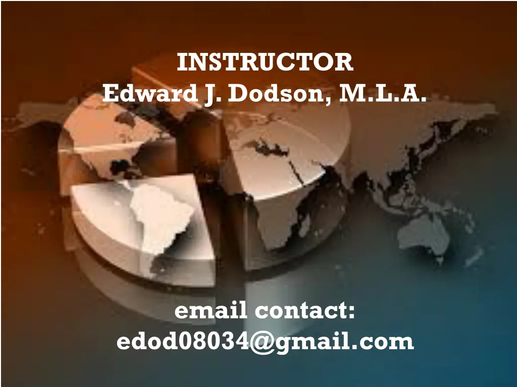 instructor edward j dodson m l a