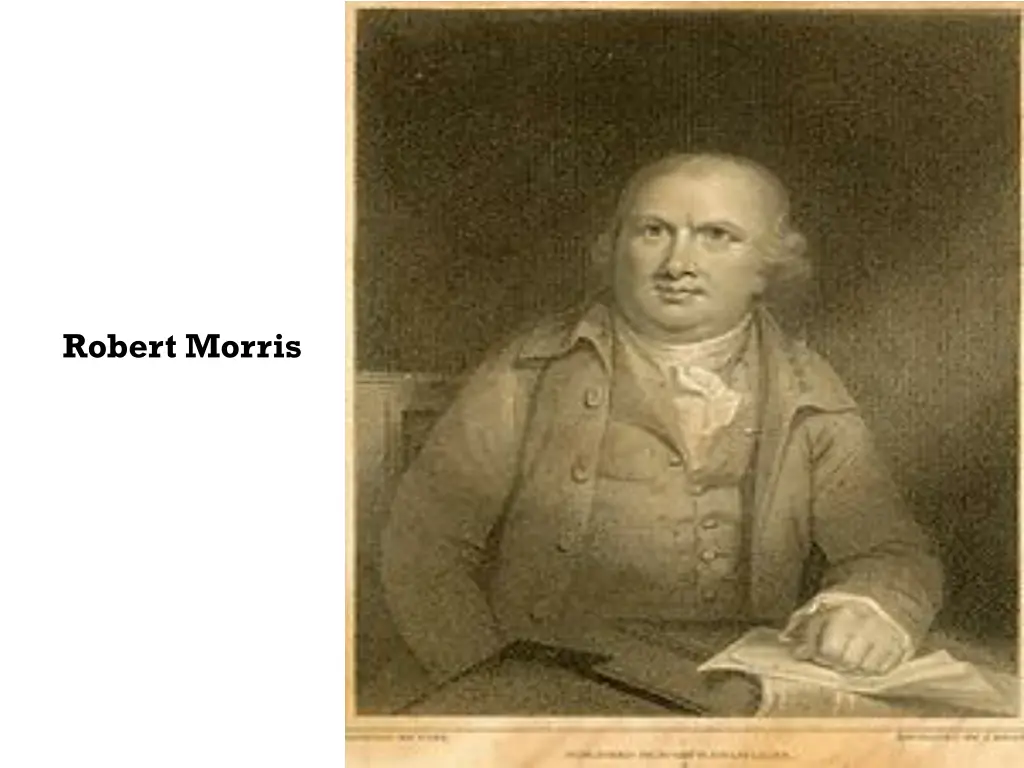 portrait engraving of robert morris