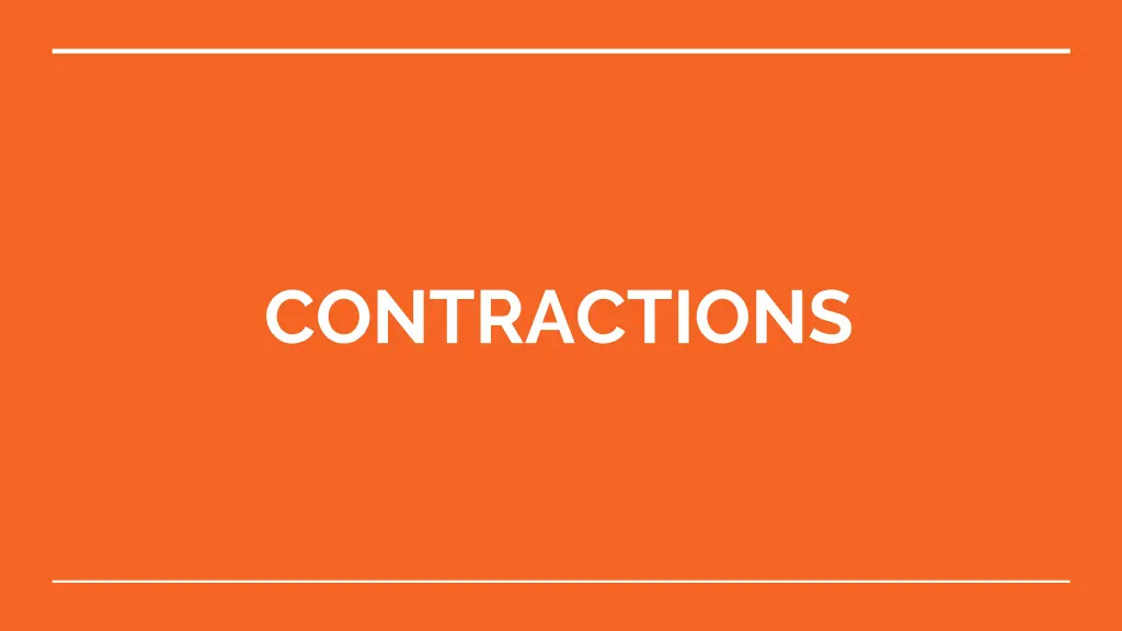 contractions