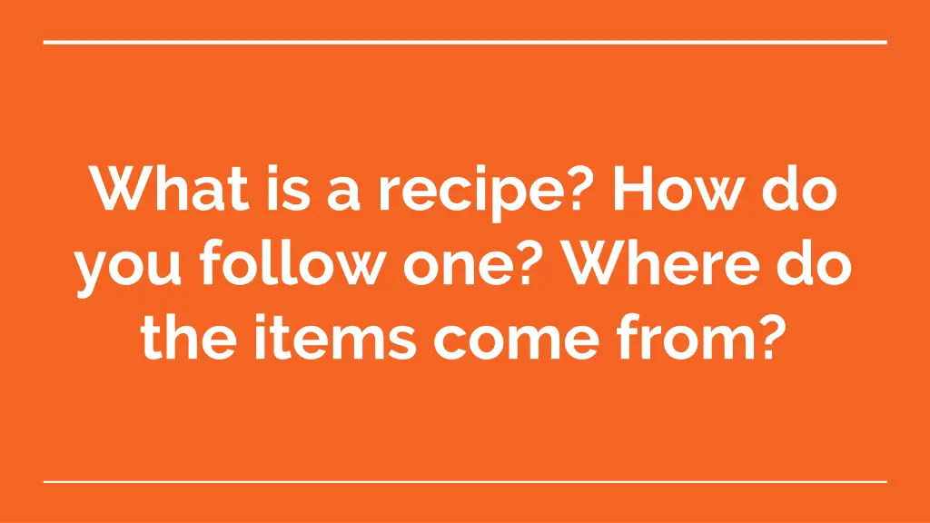 what is a recipe how do you follow one where