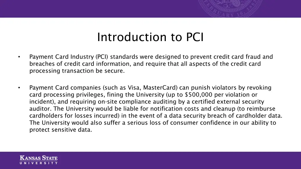 introduction to pci