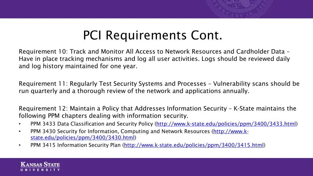 pci requirements cont 4