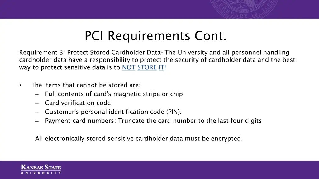 pci requirements cont