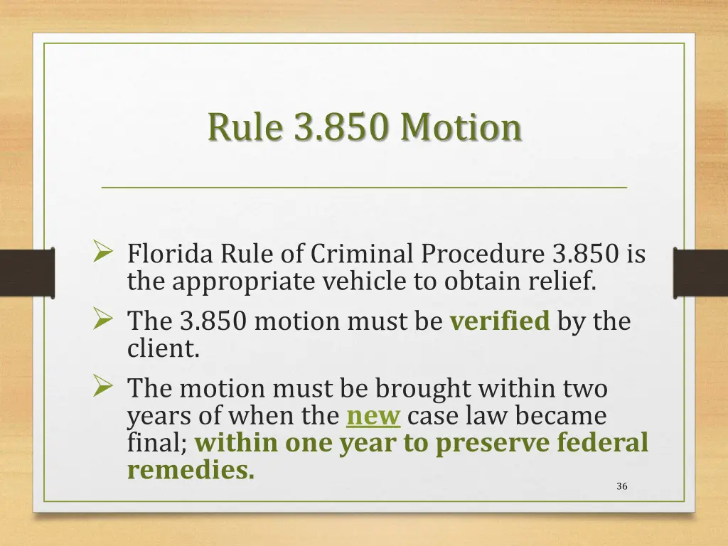 rule 3 850 motion