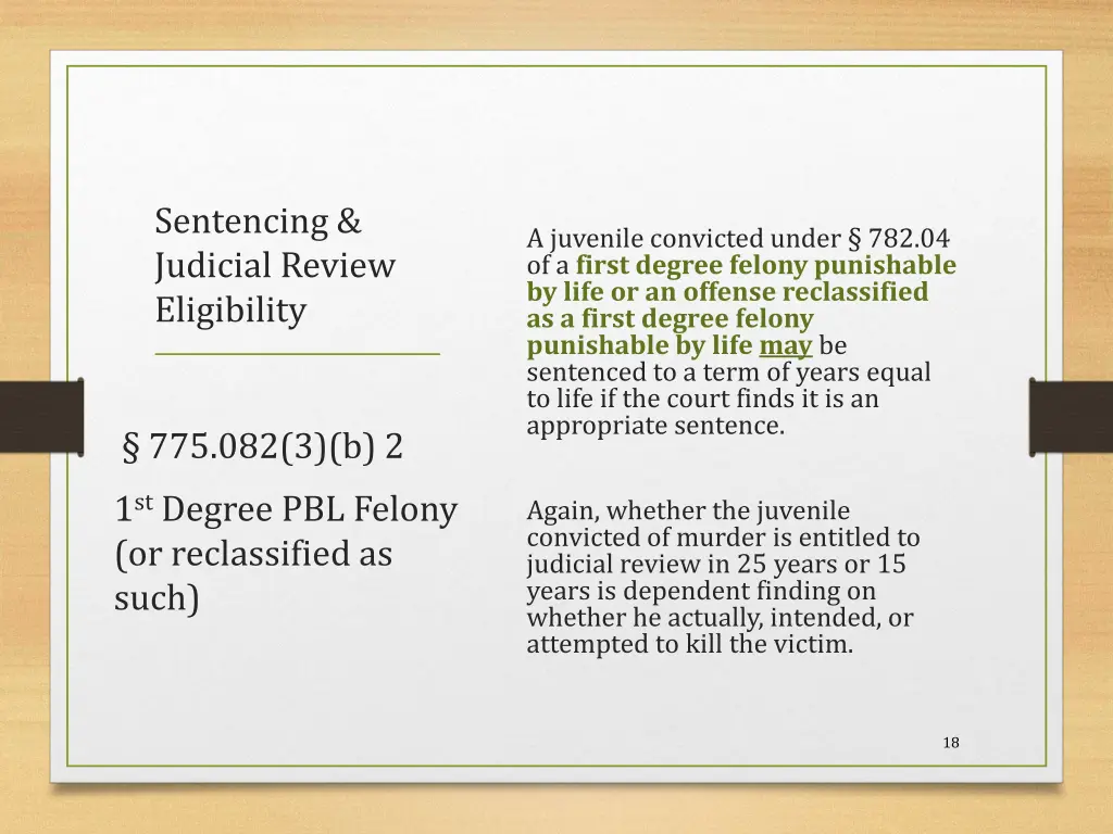 sentencing judicial review eligibility 1