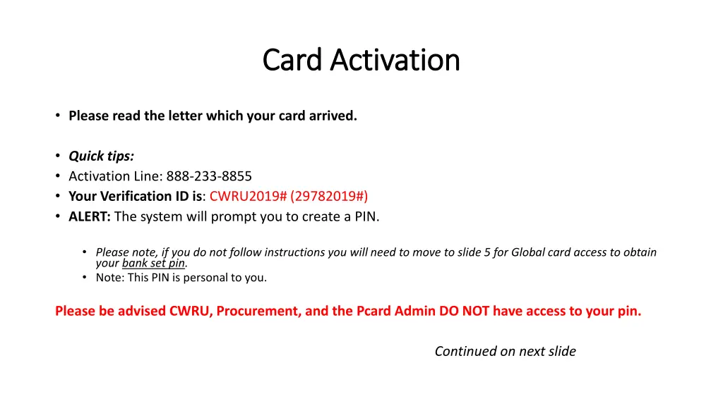 card activation card activation