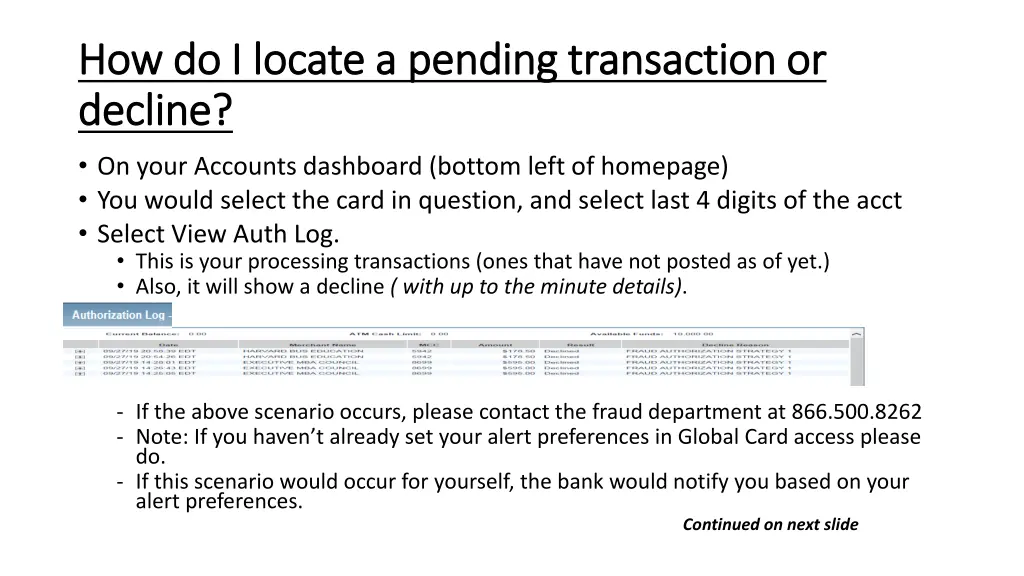 how do i locate a pending transaction