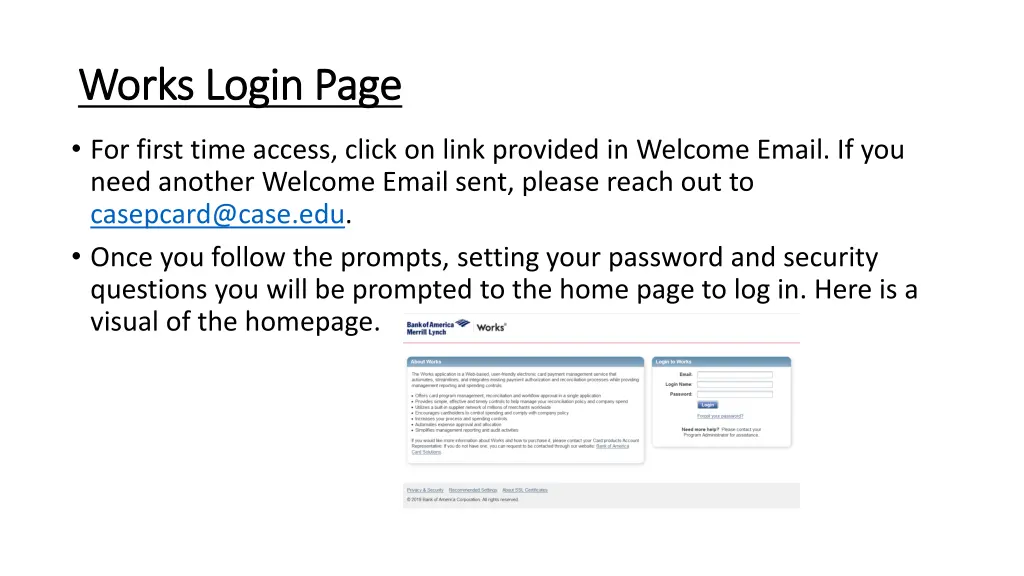 works login page works login page