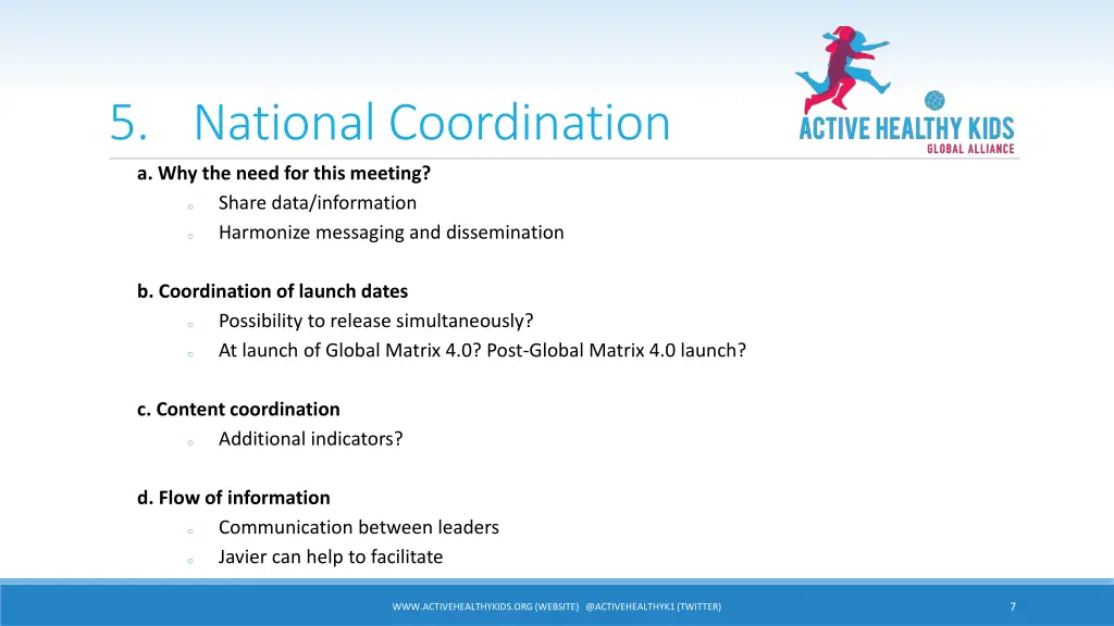 5 national coordination