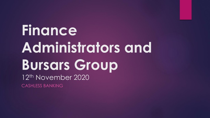 finance administrators and bursars group