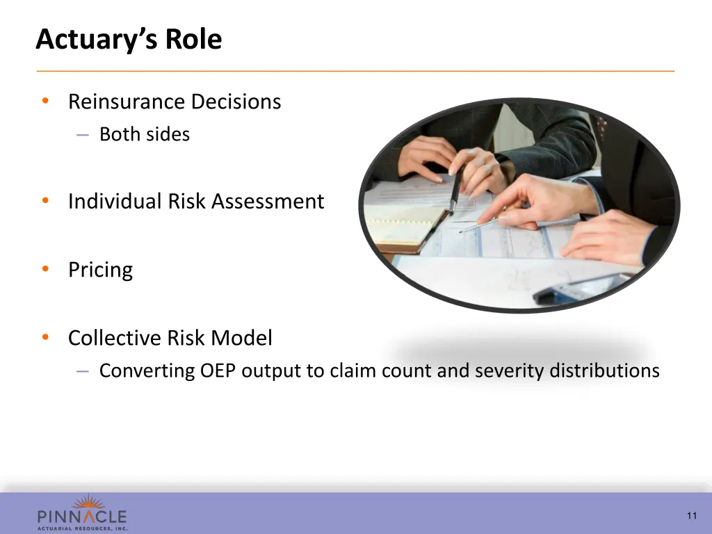 actuary s role