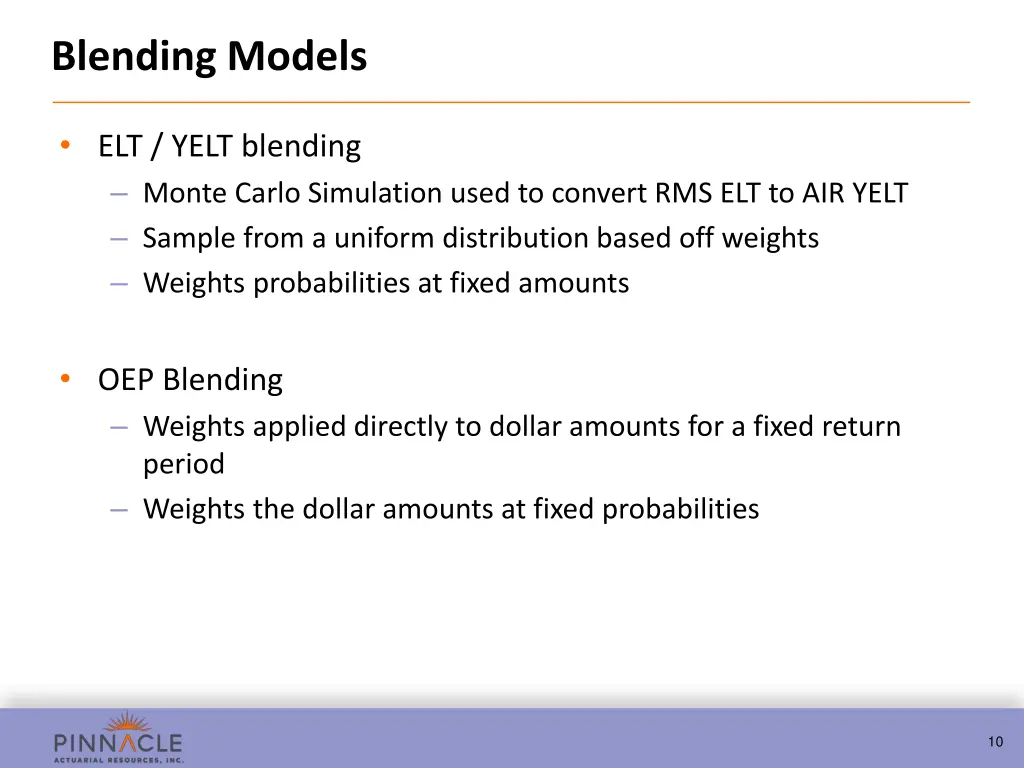 blending models