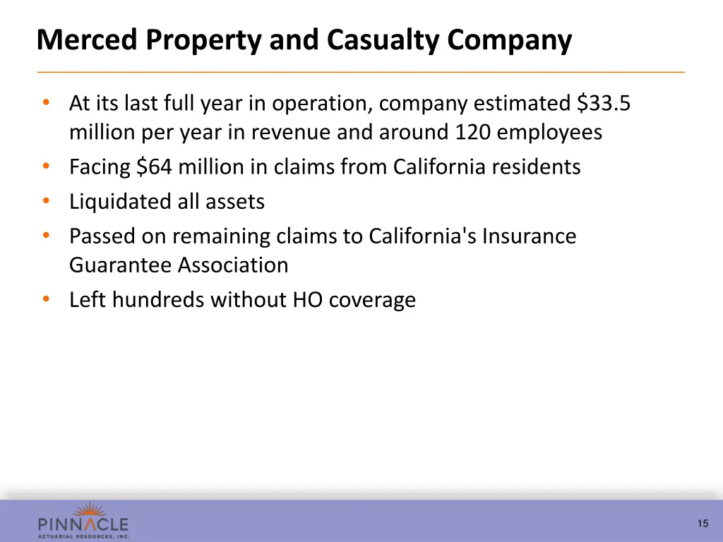 merced property and casualty company