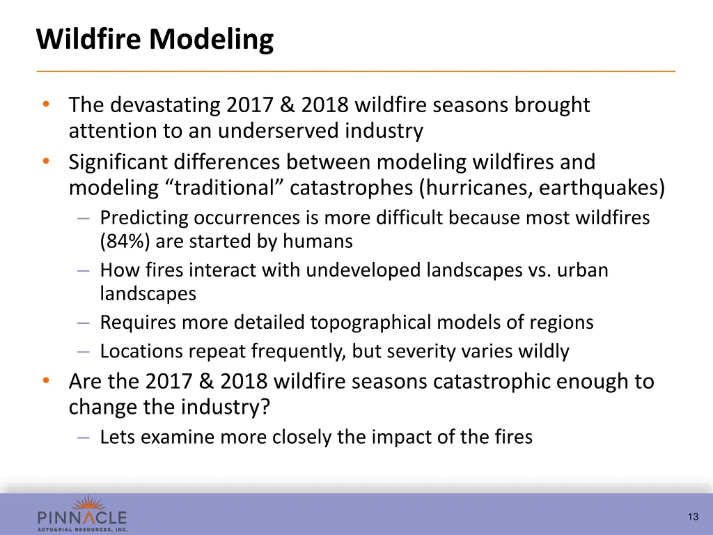 wildfire modeling