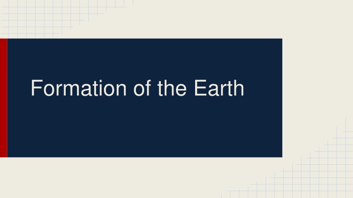 formation of the earth