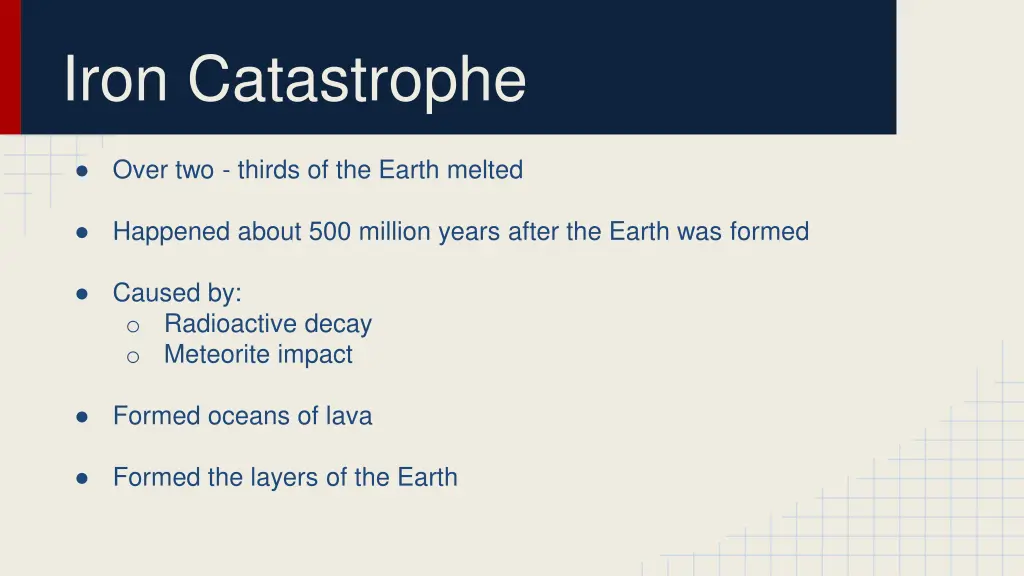 iron catastrophe