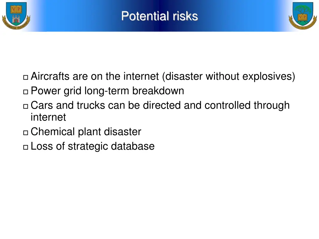 potential risks