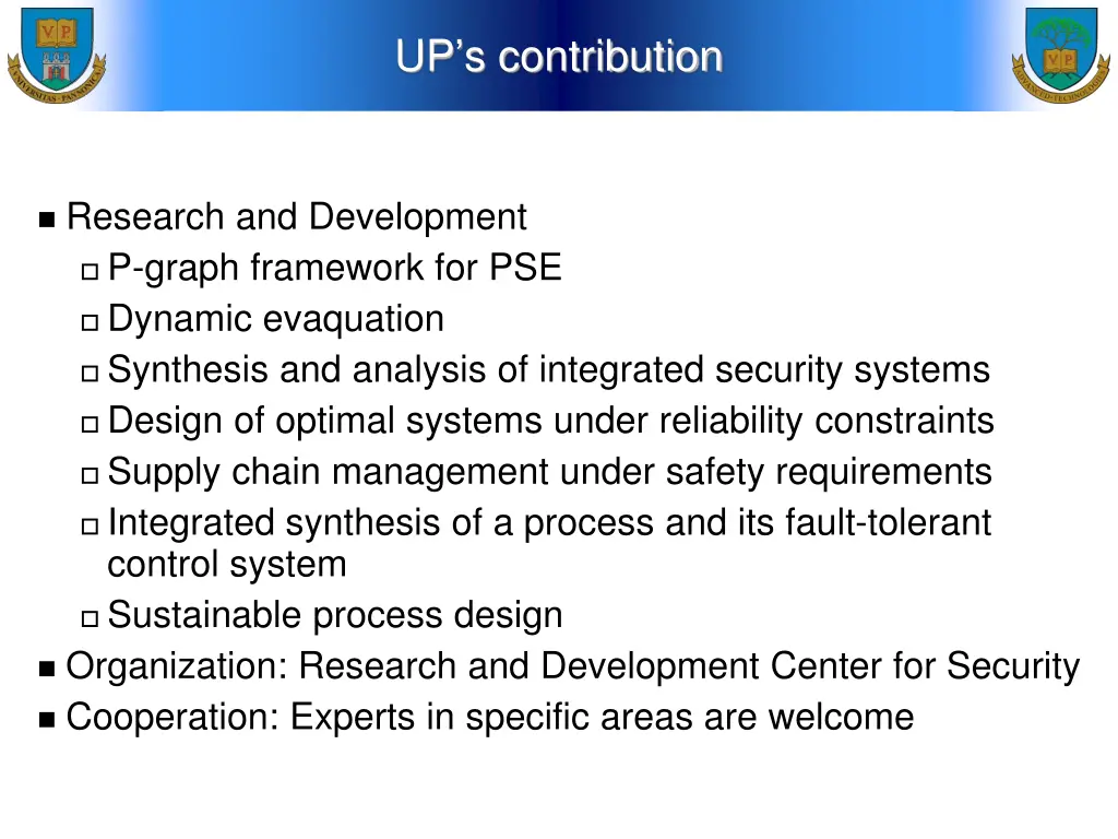 up s contribution