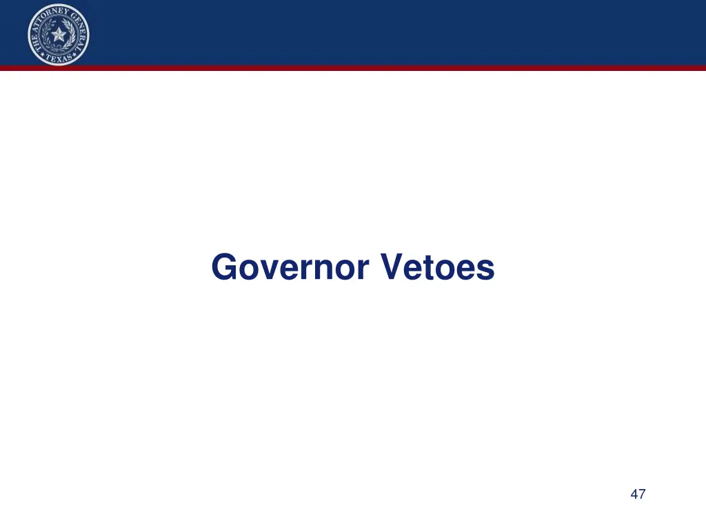 governor vetoes