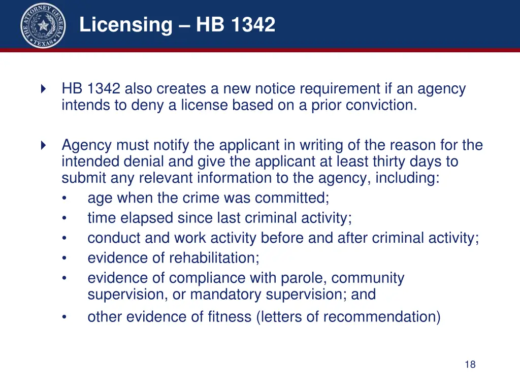 licensing hb 1342 1