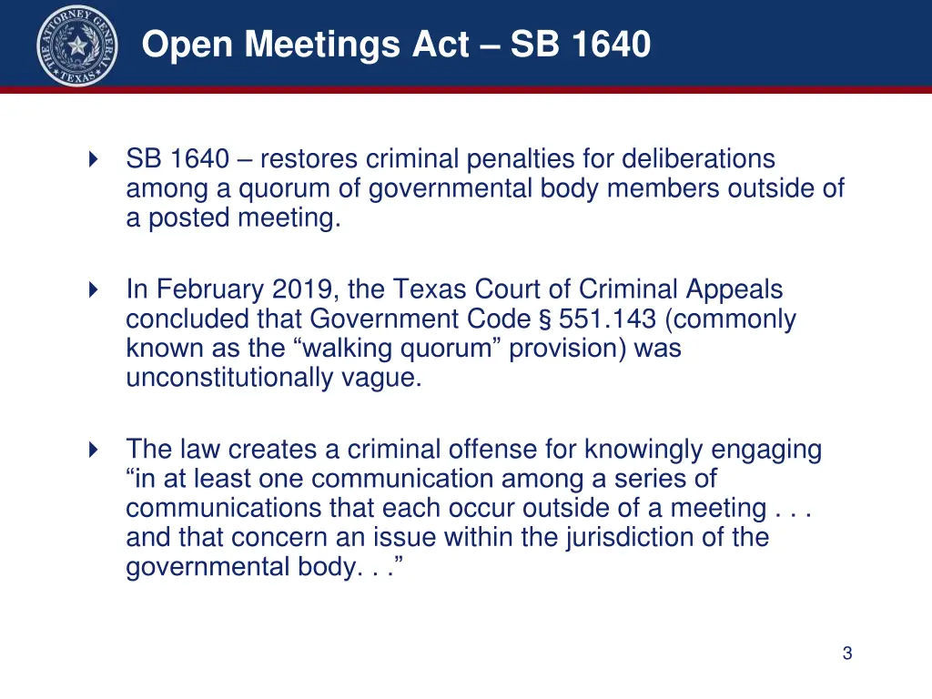 open meetings act sb 1640