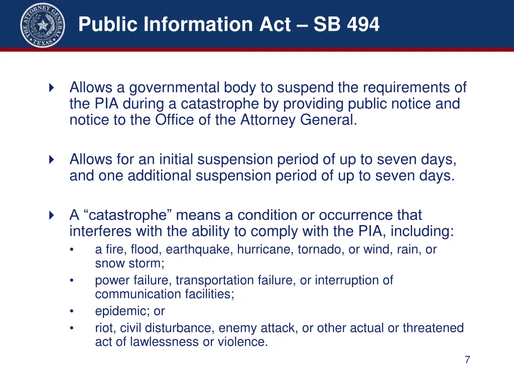 public information act sb 494