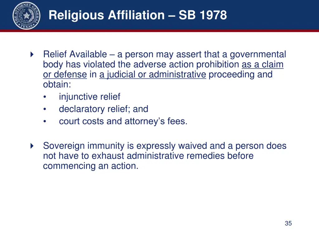 religious affiliation sb 1978 2