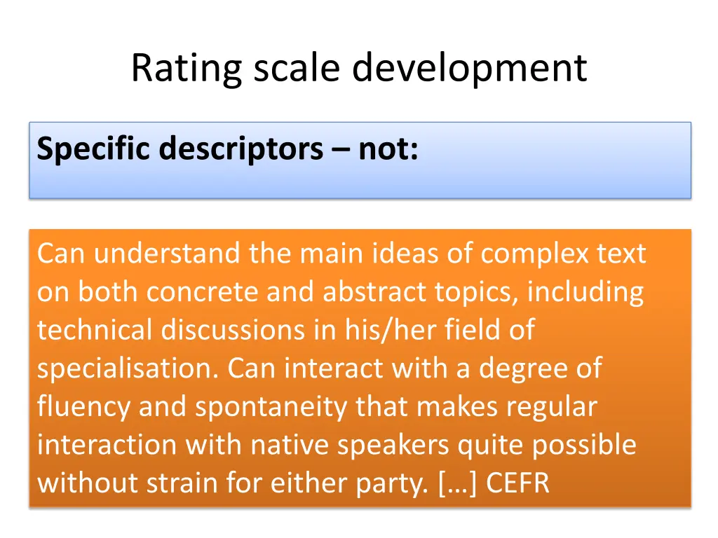 rating scale development 1