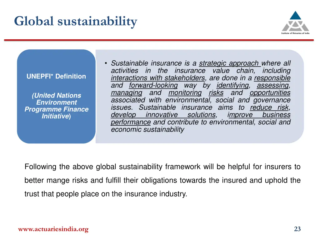 global sustainability