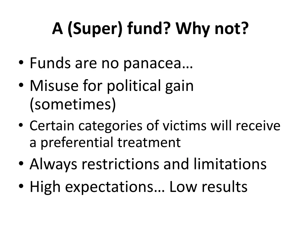 a super fund why not