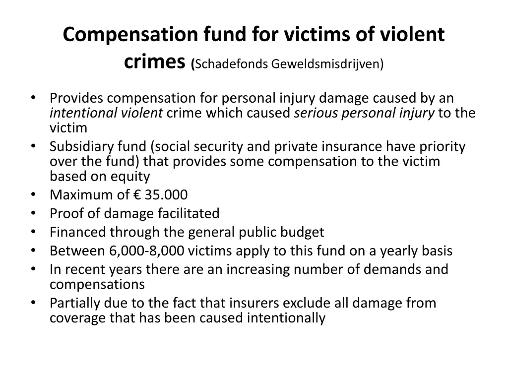 compensation fund for victims of violent crimes