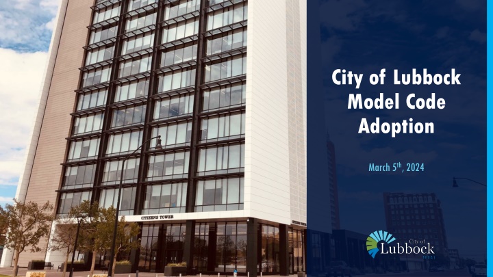 city of lubbock model code adoption