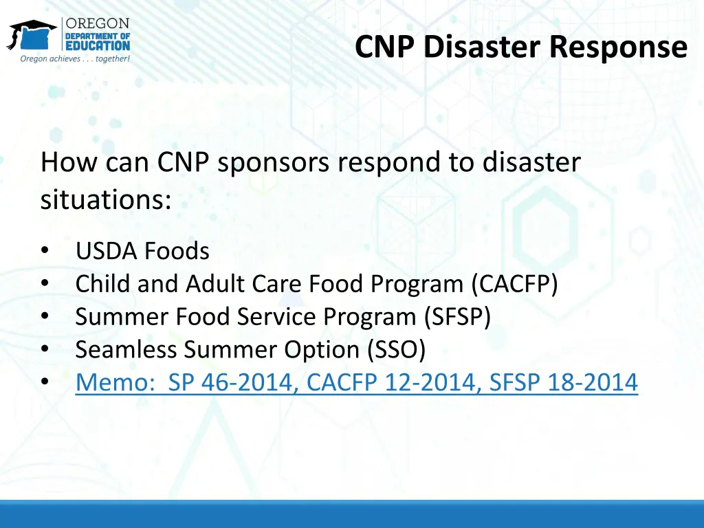 cnp disaster response