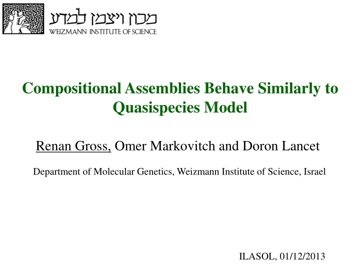 compositional assemblies behave similarly