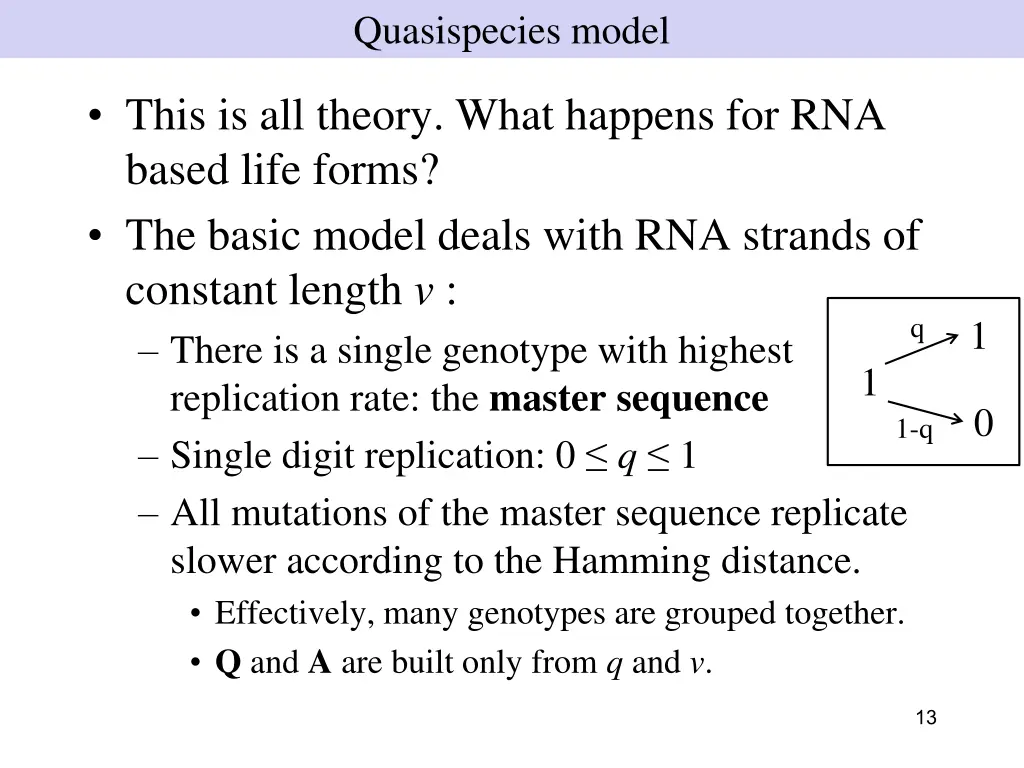 quasispecies model 5